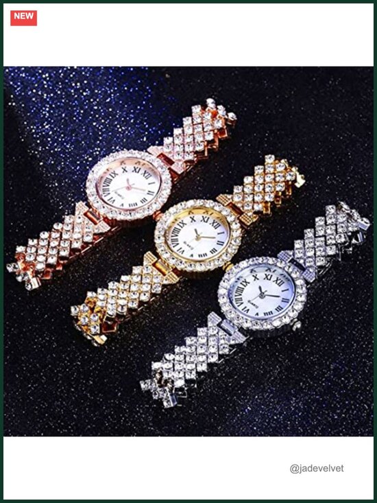 Women\'s Diamond Watch with Quartz Movement and Stainless Steel Bracelet main image 4